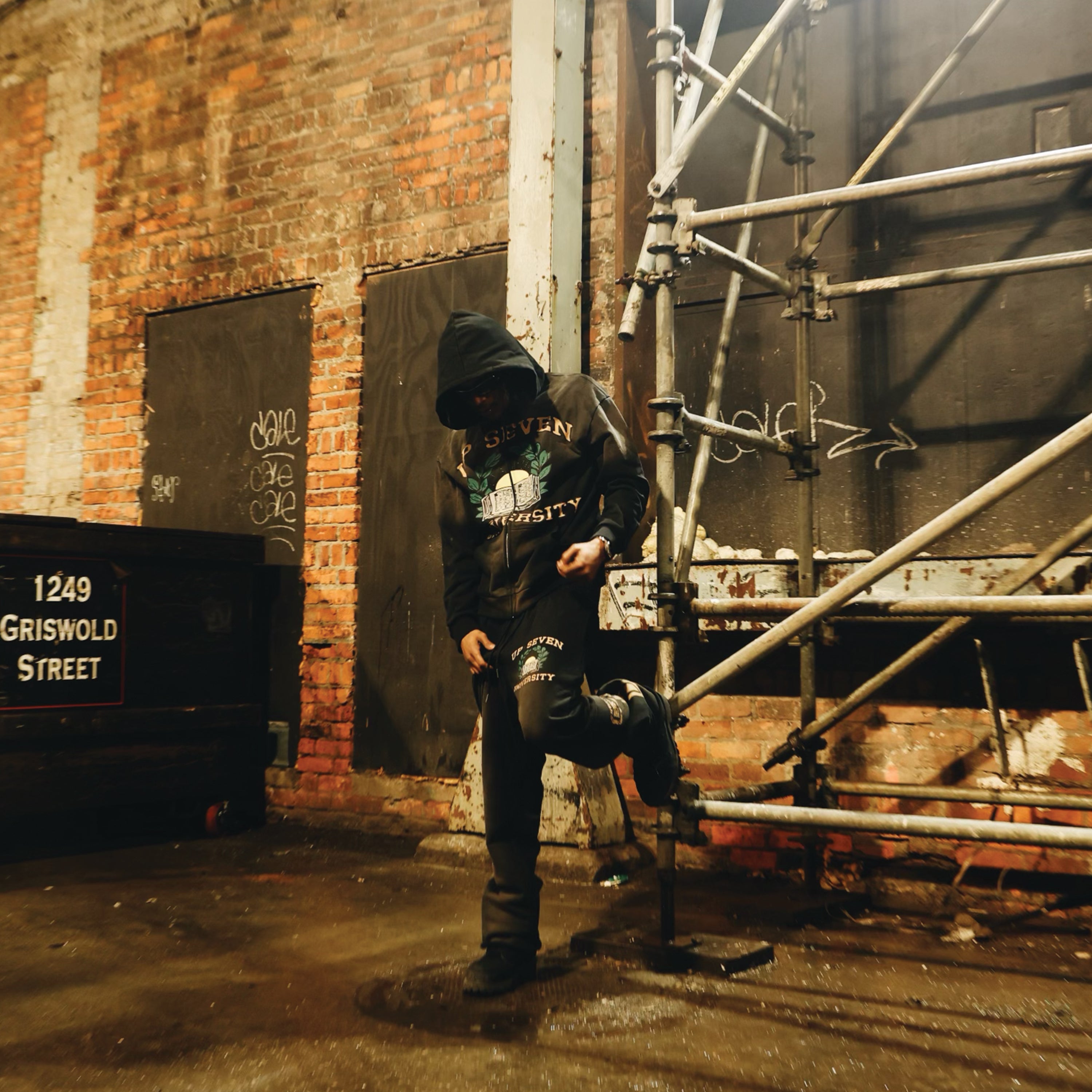 Black University Sweatsuit