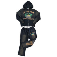 Black University Sweatsuit